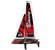 Load image into Gallery viewer, JOYSWAY BINARY RED 2.4GHZ MINI CATAMARAN RTR RC YACHT