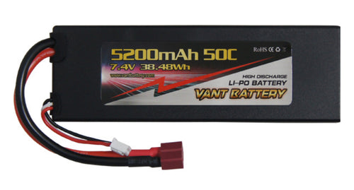 VANT LIPO 5200 7.4V 50C (25X48X140)