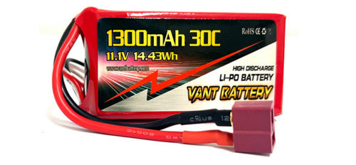 VANT LIPO 1300 11.1V 30C (21X35X71)