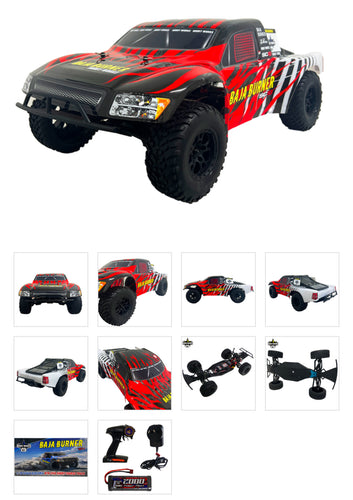HOBBY WORKS RC HWC-00020-3-R BAJA BURNER V3.1 2WD SC TRUCK RED 1/10TH RTR