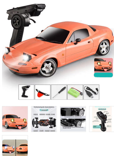 LDRC 1804-B MX-5 DRIFT CAR RTR W/ GYRO SALMON 1/18TH