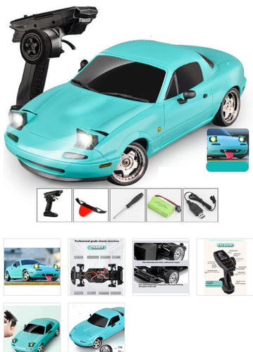 LDRC 1804-B MX-5 DRIFT CAR RTR W/ GYRO BLUE 1/18TH