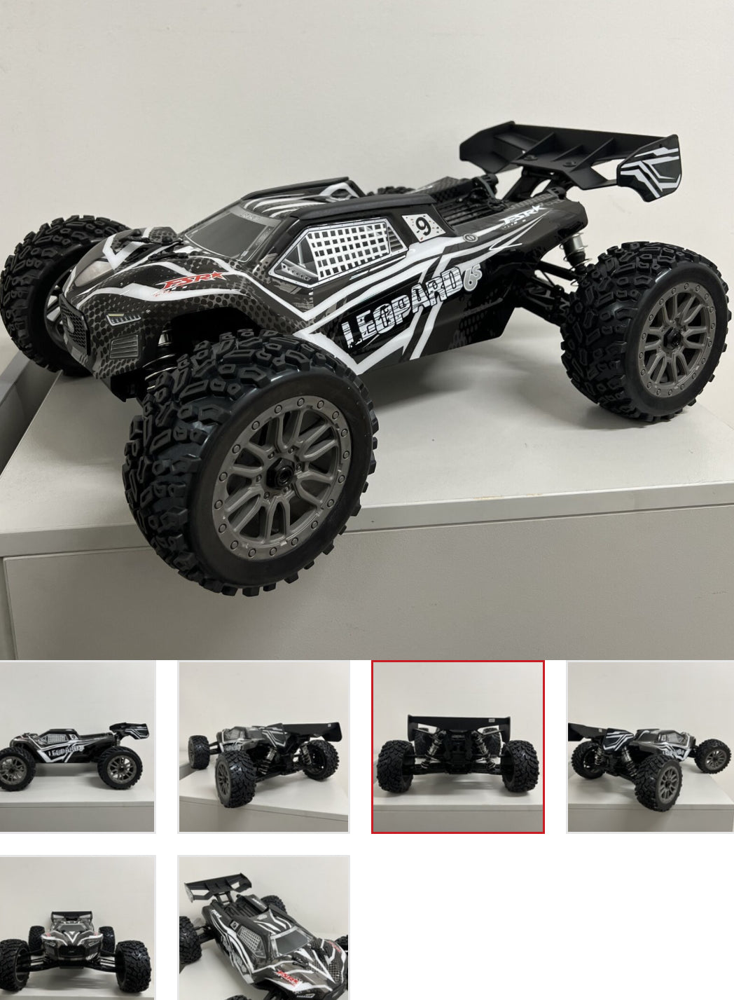 FS RACING 33669BK LEOPARD V2 TRUGGY 1/8TH 6S ARTR BLACK