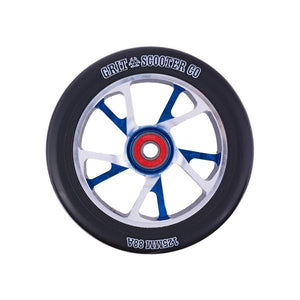 Grit 125mm Bio Core Alloy Wheel Blue/Black PU (Single)
