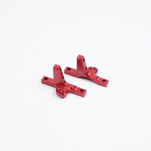 WildFireD10Front Upper Bulkhead Set (FR+FL) Red