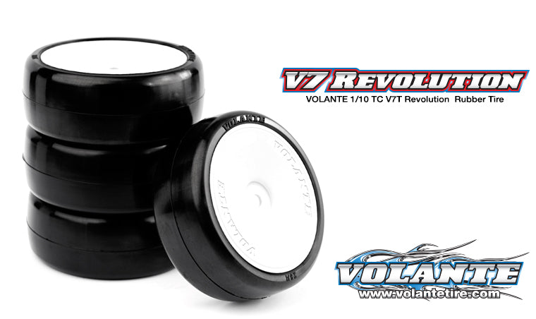 V7T-PG36R Volante V7T-PG36R Revolution 36R Pre-Glued Premium Tyre Set (Dish Rim)